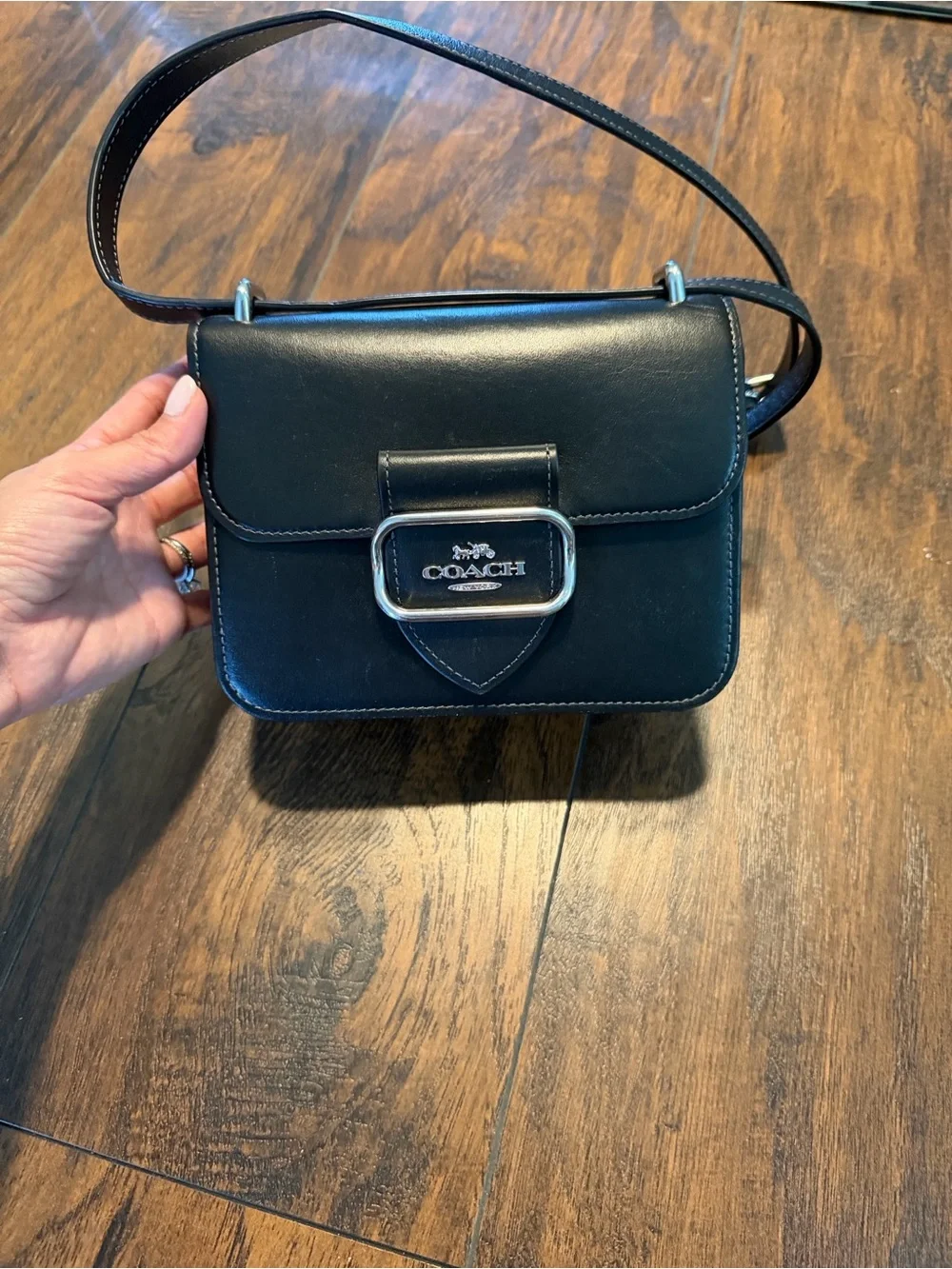 Coach sleek black